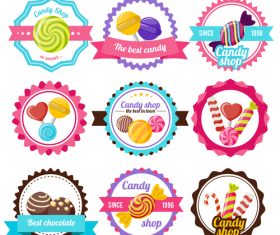 Various Candy Stickers vector