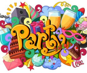 Various mixed elements illustration vectors