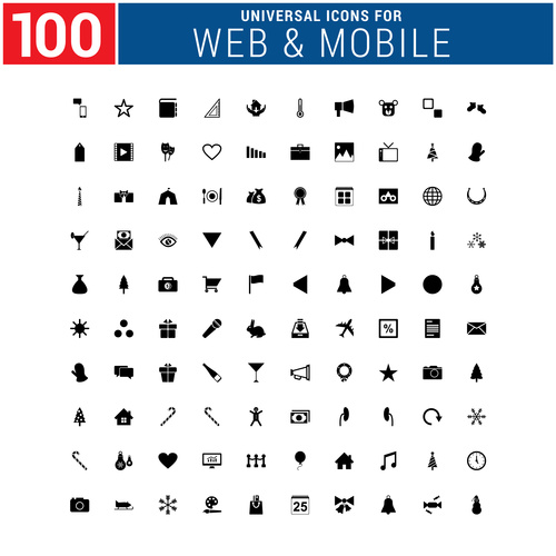 Various universal Icon Set Vector