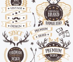 Vintage Badges Set vectors