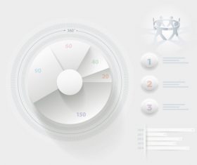 White background Infographics design Vector
