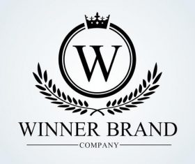 Winner brand logo vector