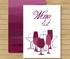 Wooden plaid background wine glass vector