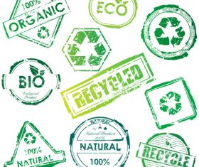 eco stamps vectors