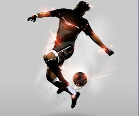footballer vector