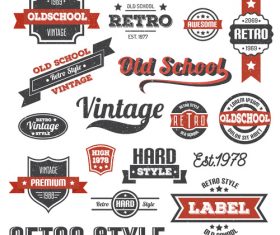 old scool vector set