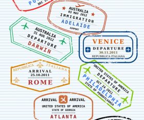 passport page vectors