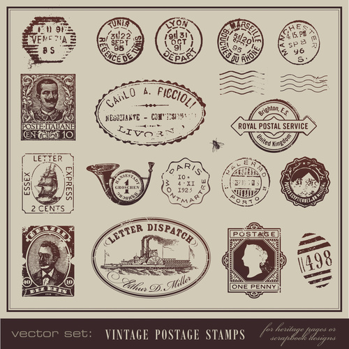Stamps Royaltyfree Vectors Illustrations And Photos