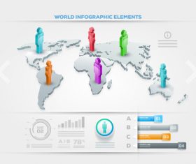 world infographic elements Vector