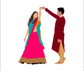 Lovely Cute Couples vector