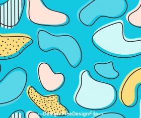 Abstract Modern Shapes Seamless Patterns vector 01