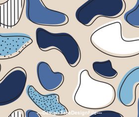 Abstract Modern Shapes Seamless Patterns vector 02