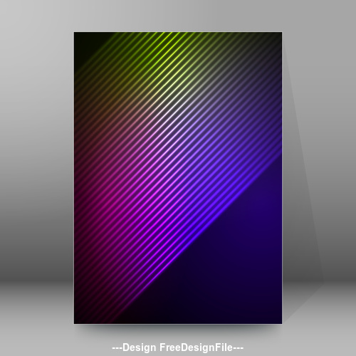 Abstract background glow cover pages A4 style vector