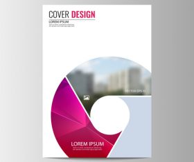 Abstract corporate brochure design vector