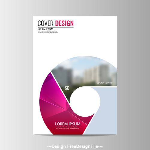 Abstract corporate brochure design vector