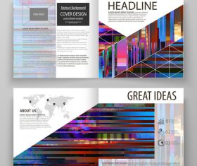 Abstract templates layout and description vector