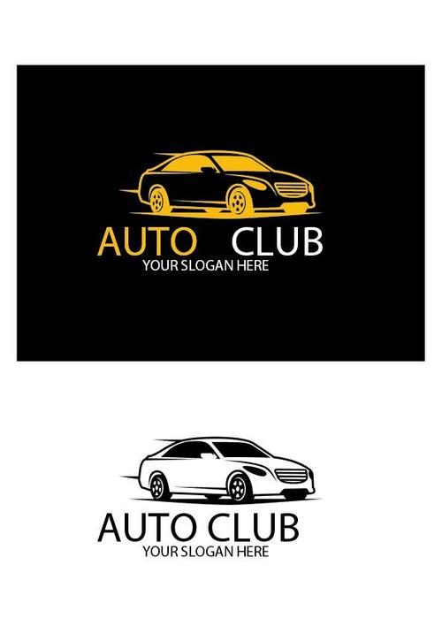 Auto club logo vector
