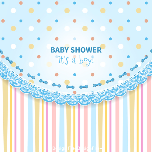 Baby Shower vector 04