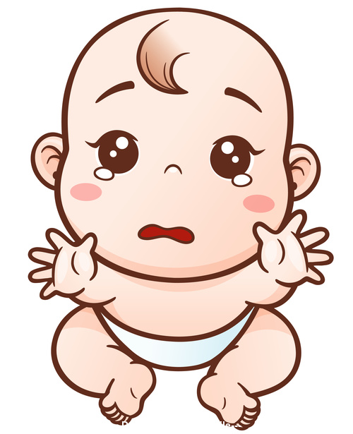 Baby begging for hug vector illustration vector