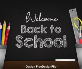 Back to school cover vector