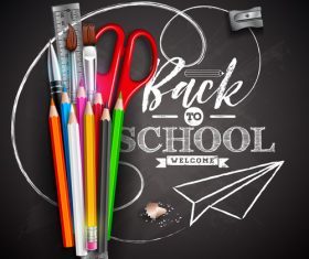 Back to school design vector education concept illustration 04
