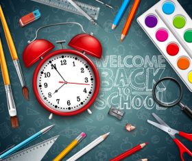 Back to school design vector education concept illustration 05