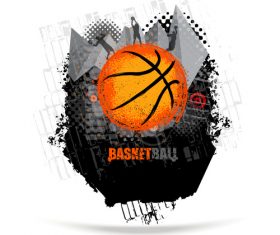 Basketball game poster vector