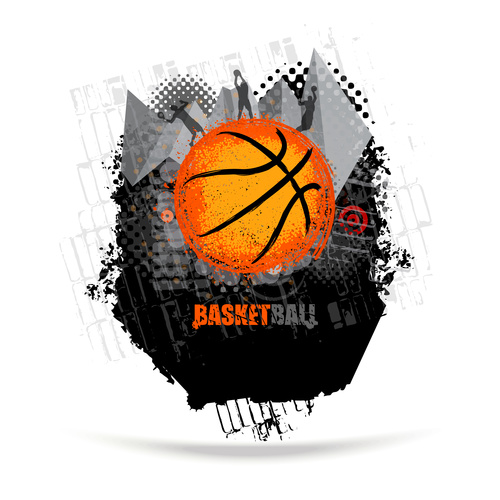 Basketball game poster vector