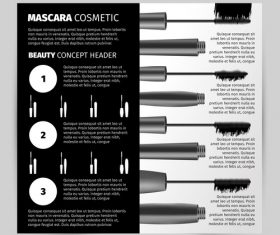 Black Mascara Promotional Template vector