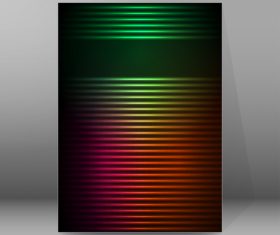 Black abstract glow cover pages A4 style vector