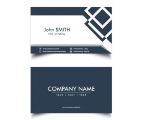 Black and white business card design vector