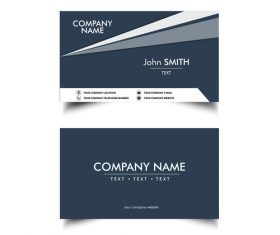 Black elegant business card design vector