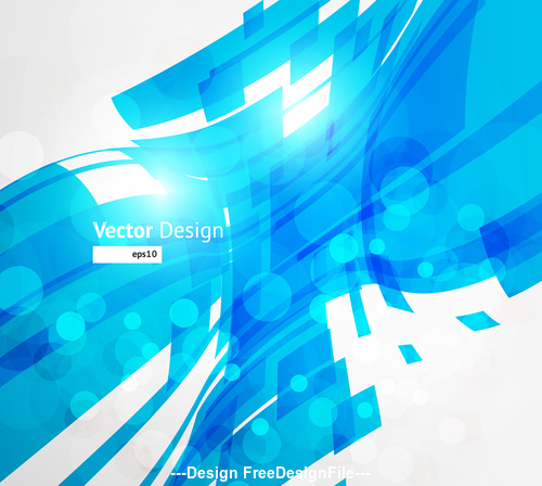 Blue futuristic bend background vector