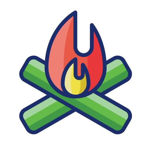 Bonfire cartoon vector