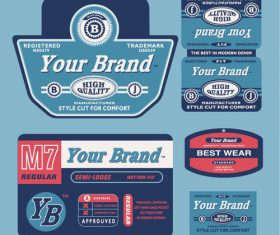 Brand label vector