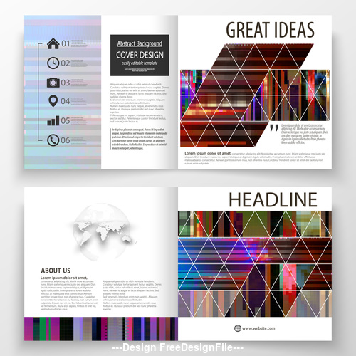 Business templates abstract vector layout