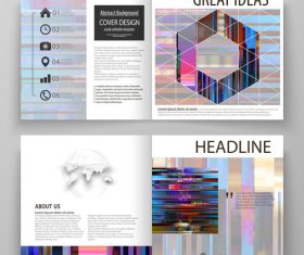 Business templates cover vector