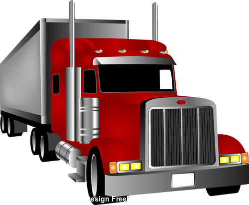 cargo truck vector