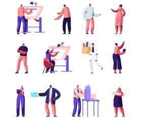 Cartoon creation vector