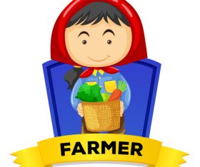 Cartoon harvest illustration vector