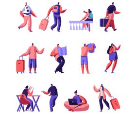 Cartoon travel vector