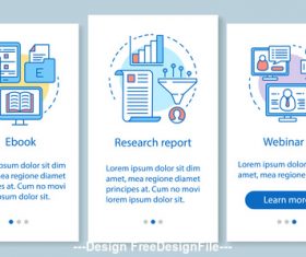 Cartoon website banner vector