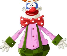 Clown cartoon vector