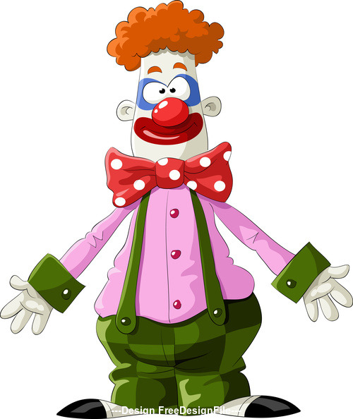 Clown cartoon vector