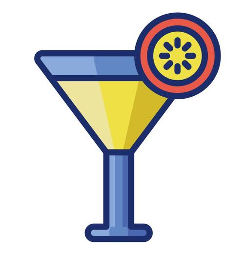 Cocktail cartoon vector