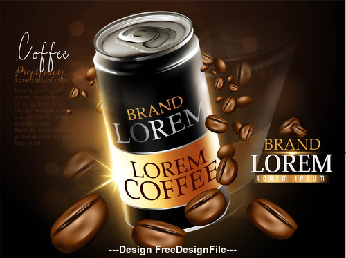 Coffee sale poster vector