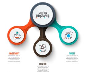 Color modern graphic template vector