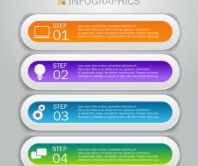 Colorful banners Infographics template vector