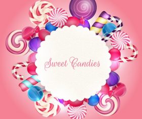 Colorful candy background illustration vector