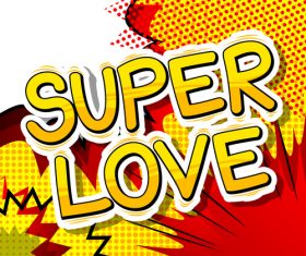 Comic book style word on abstract background vector